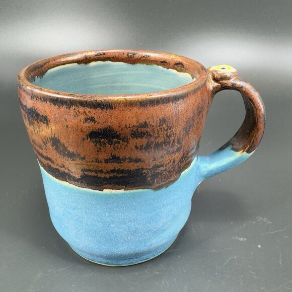 Mel B Pottery Hand Made Studio Art Pottery Coffee Mug Cup Signed Bee Inside - Picture 14 of 14